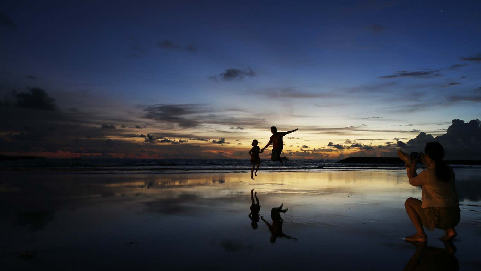 Kuta beach in Bali.