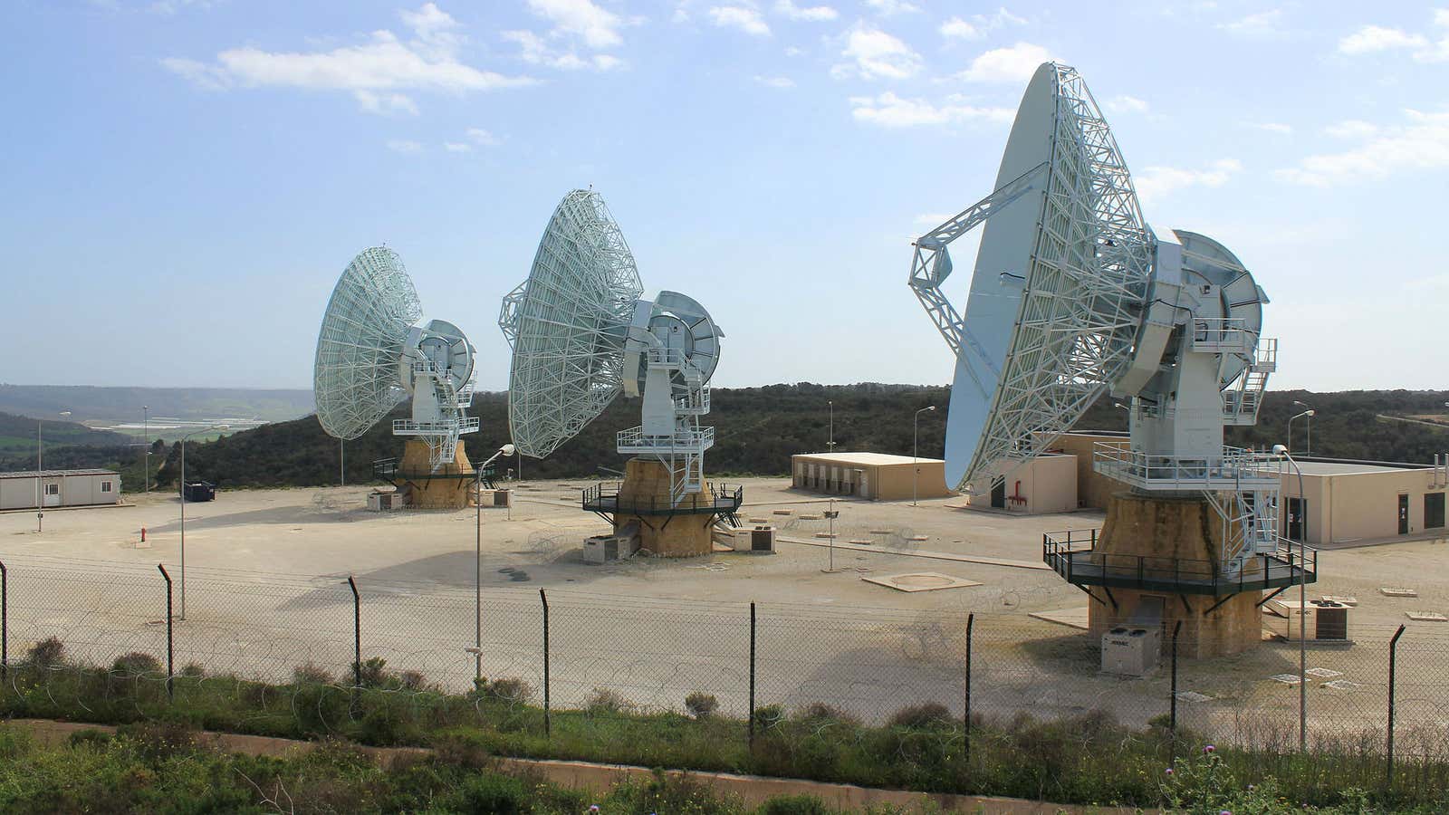 MUOS antennae in Niscemi.