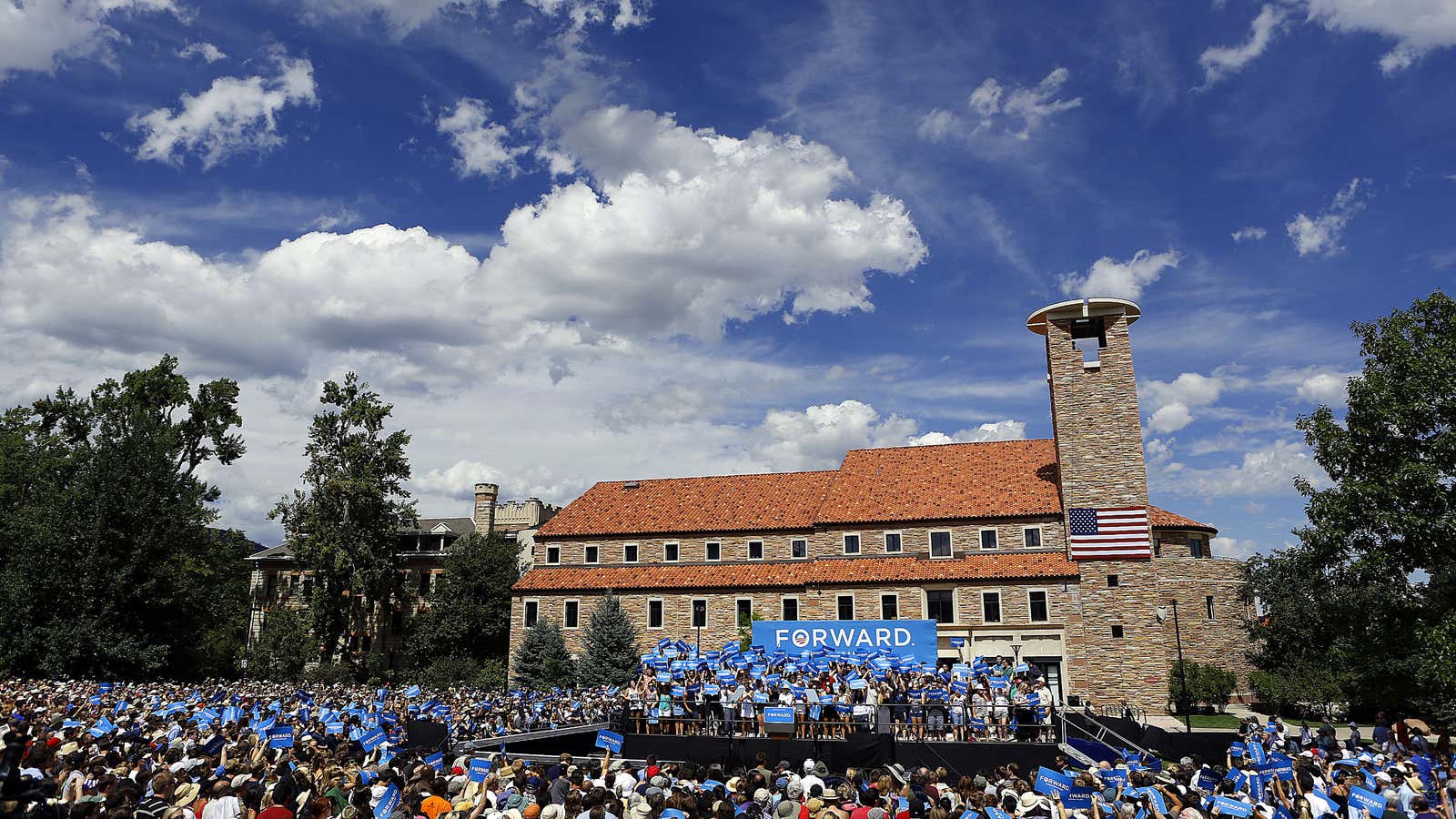 A university, like University of Colorado at Boulder pictured here, helps build a startup community but it can’t be the sole driving force.