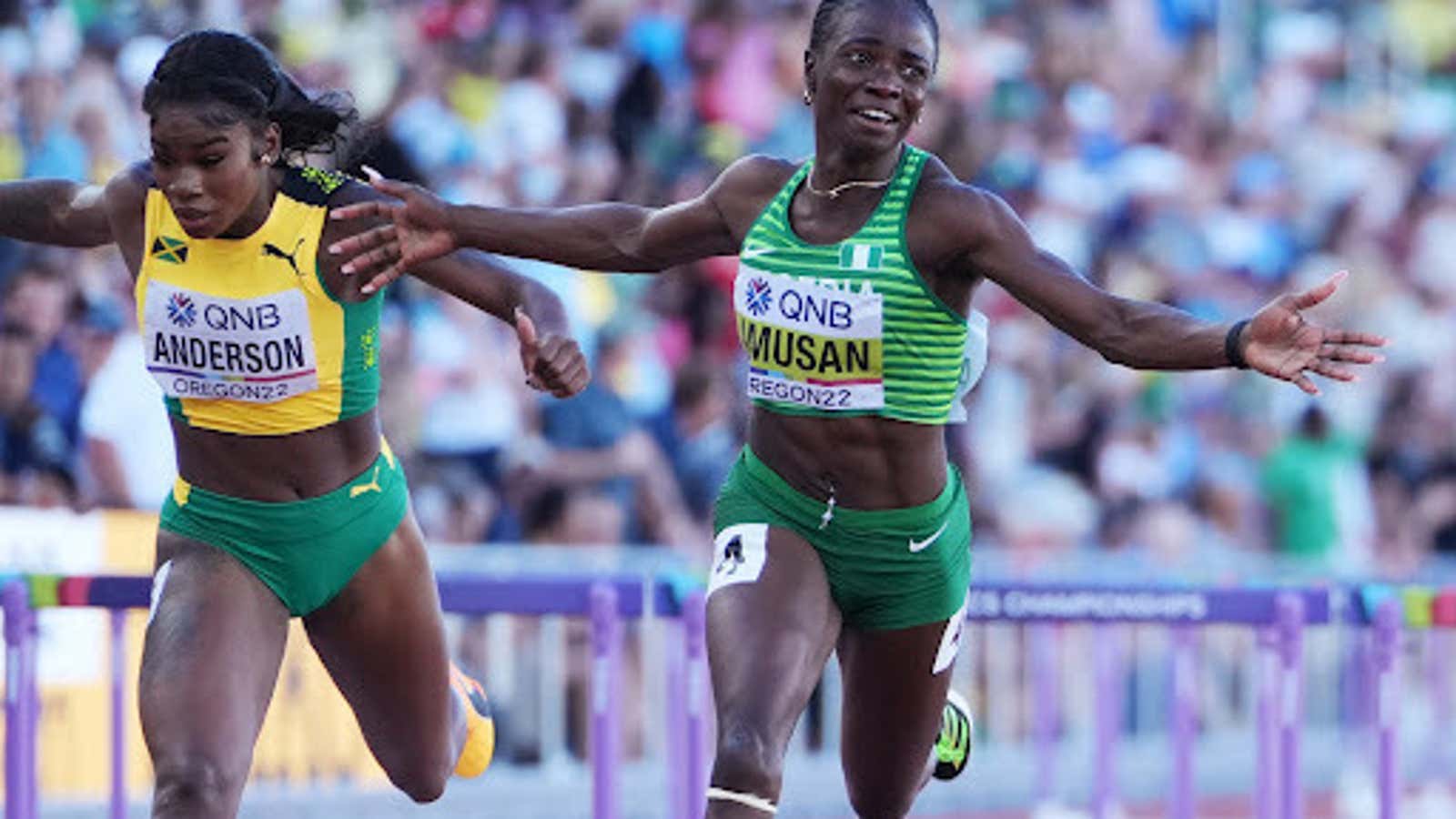 Nigeria's Tobi Amusan becomes fastest female hurdle runner