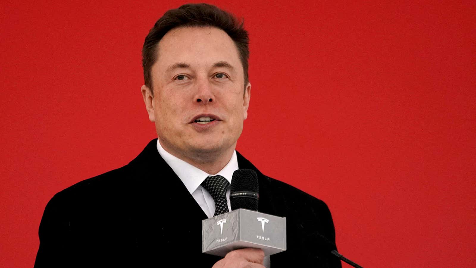 FILE PHOTO: Tesla CEO Elon Musk attends the Tesla Shanghai Gigafactory groundbreaking ceremony in Shanghai, China January 7, 2019. REUTERS/Aly Song/File Photo