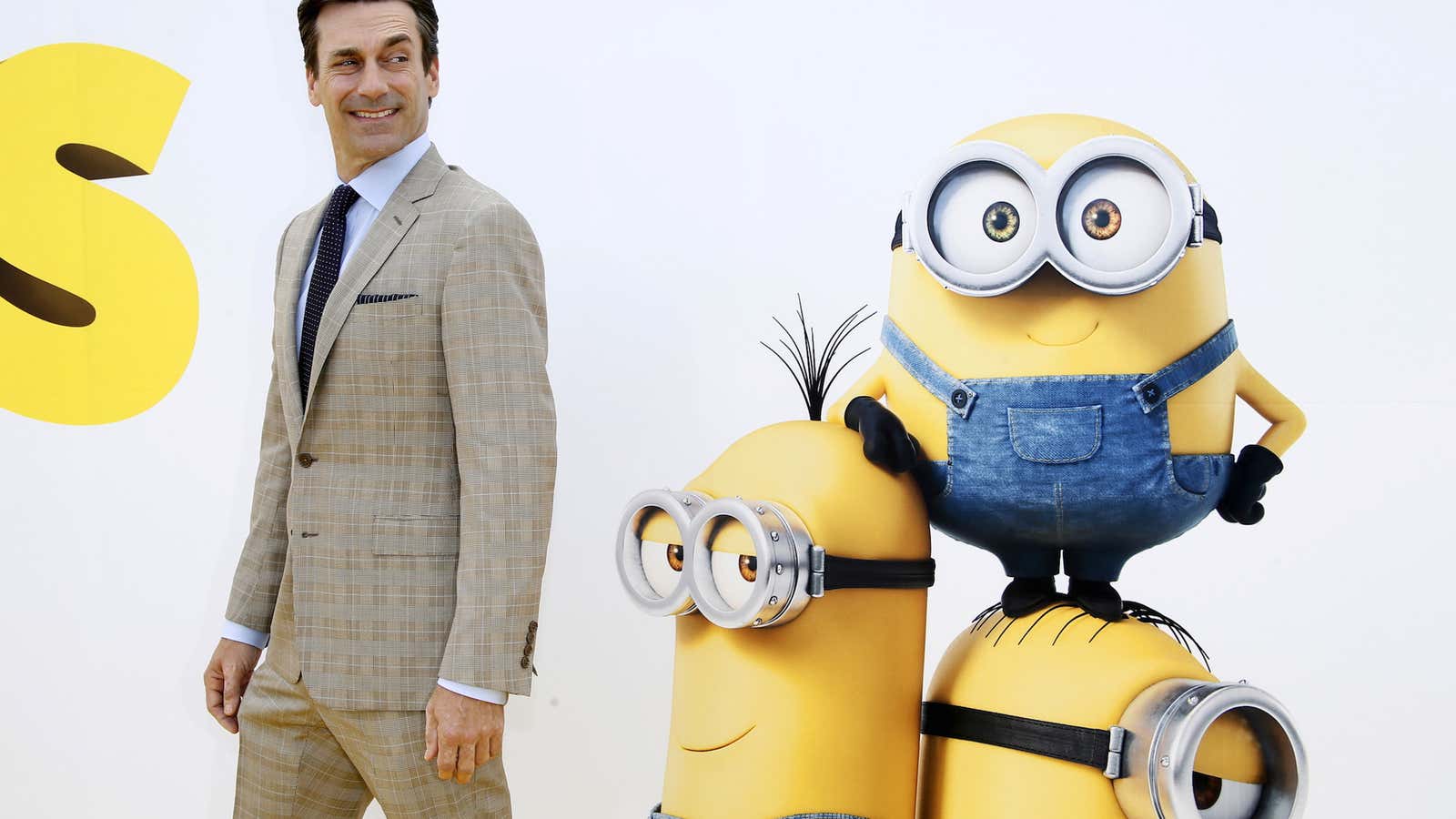 Even Jon Hamm can’t resist the minions.