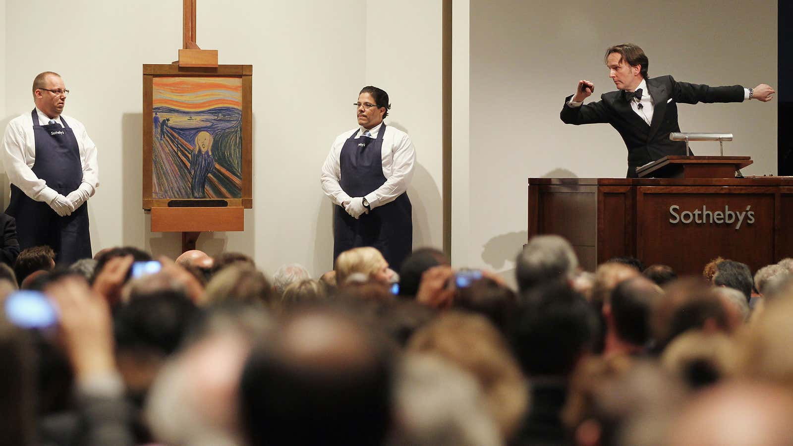 Auctioning “The Scream” in Sotheby’s in New York