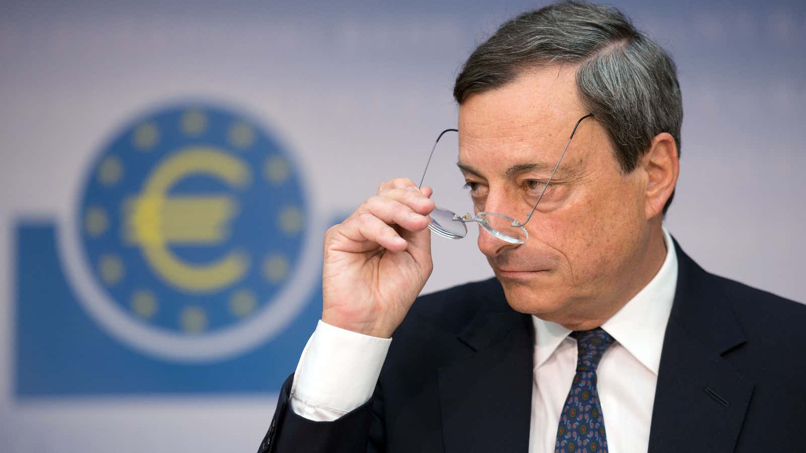 ECB President Mario Draghi seems unfazed.