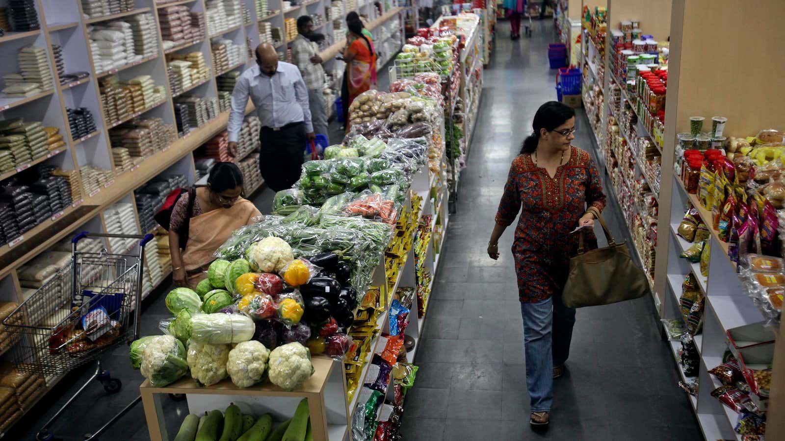 India’s modern retail stores have struggled to capture the market for food.
