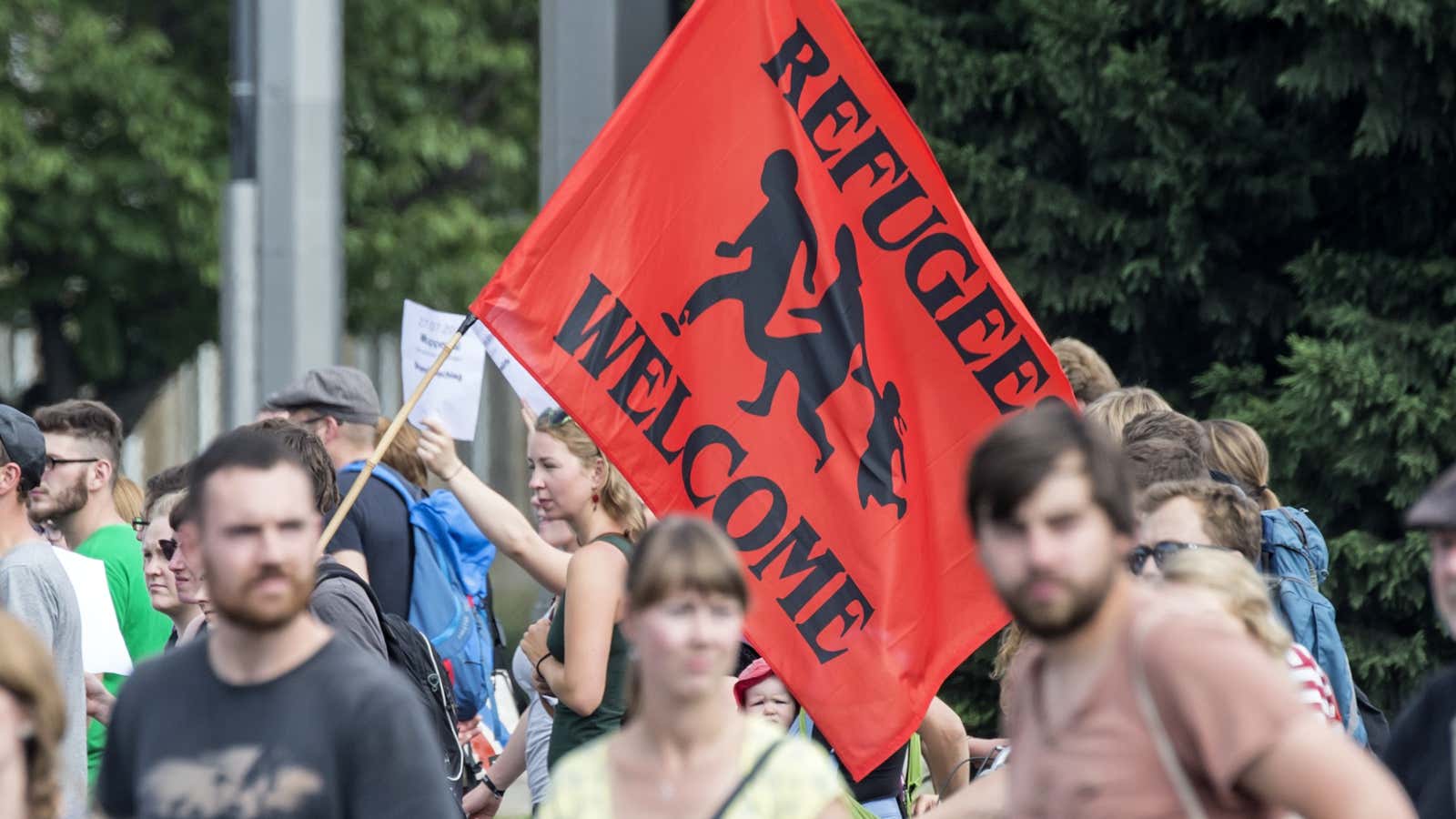 A warm welcome in Dresden.