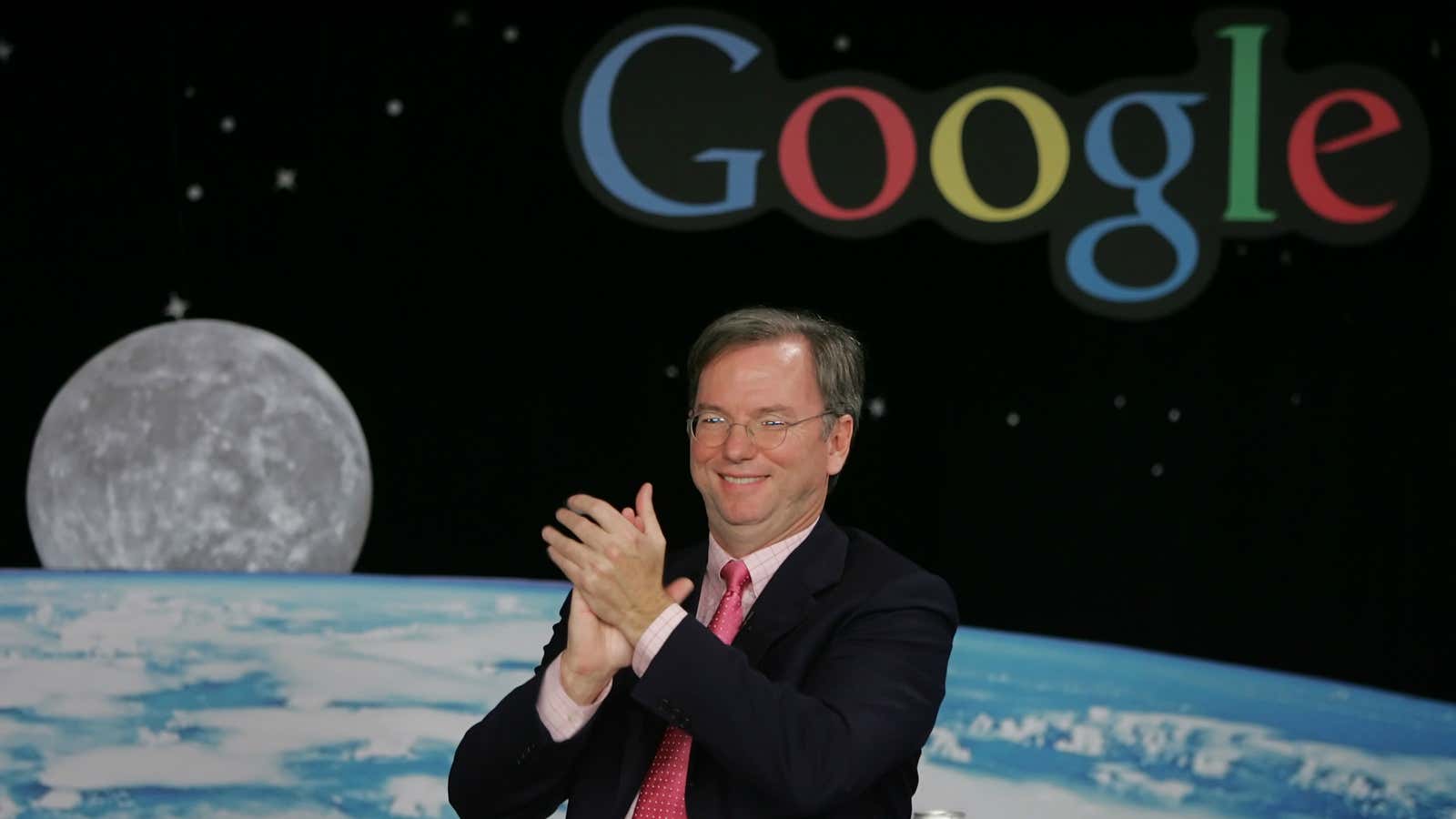 Chairman Eric Schmidt in 2005, as Google began its global conquest.