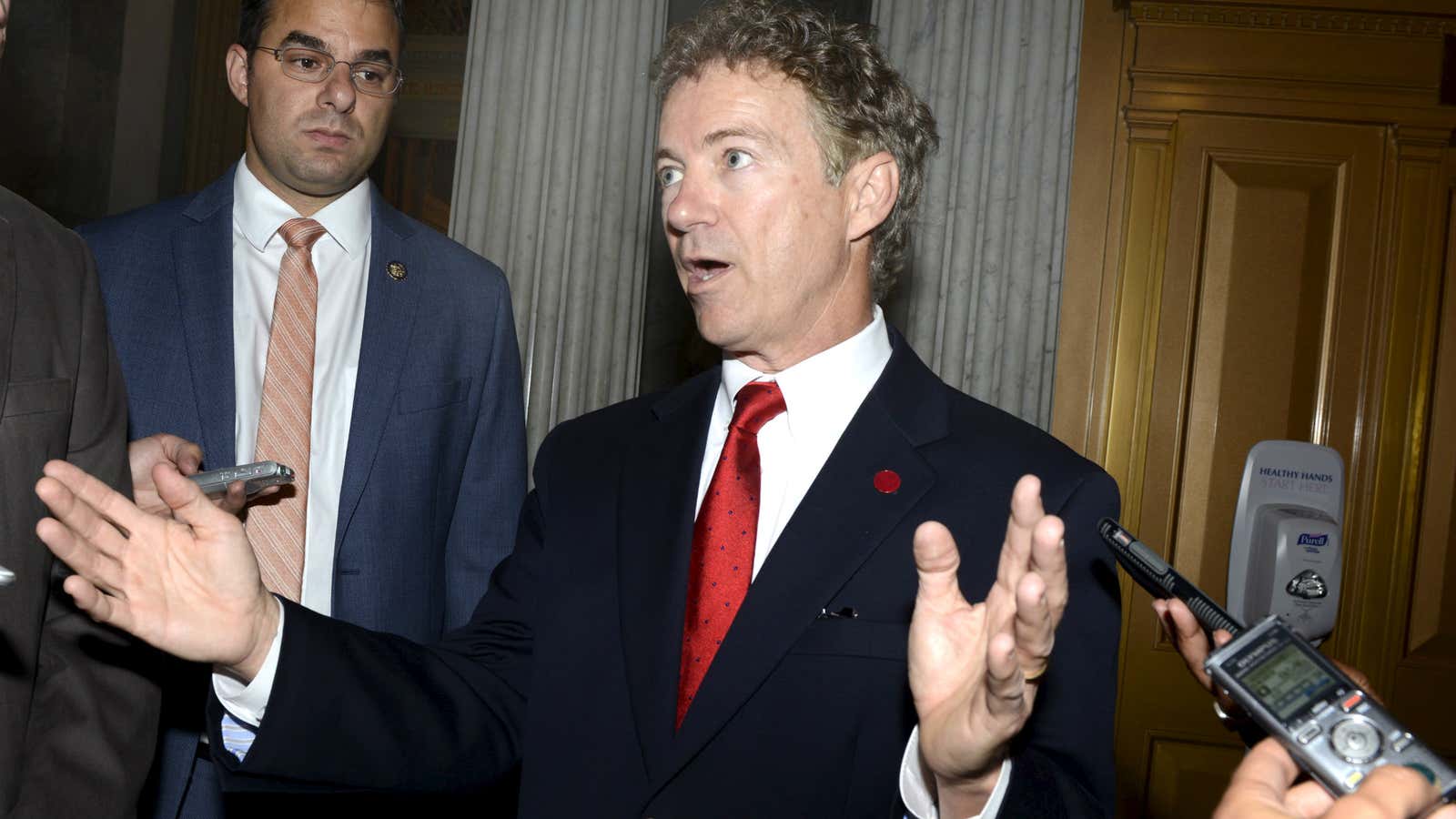 Rand Paul, standing in the way.