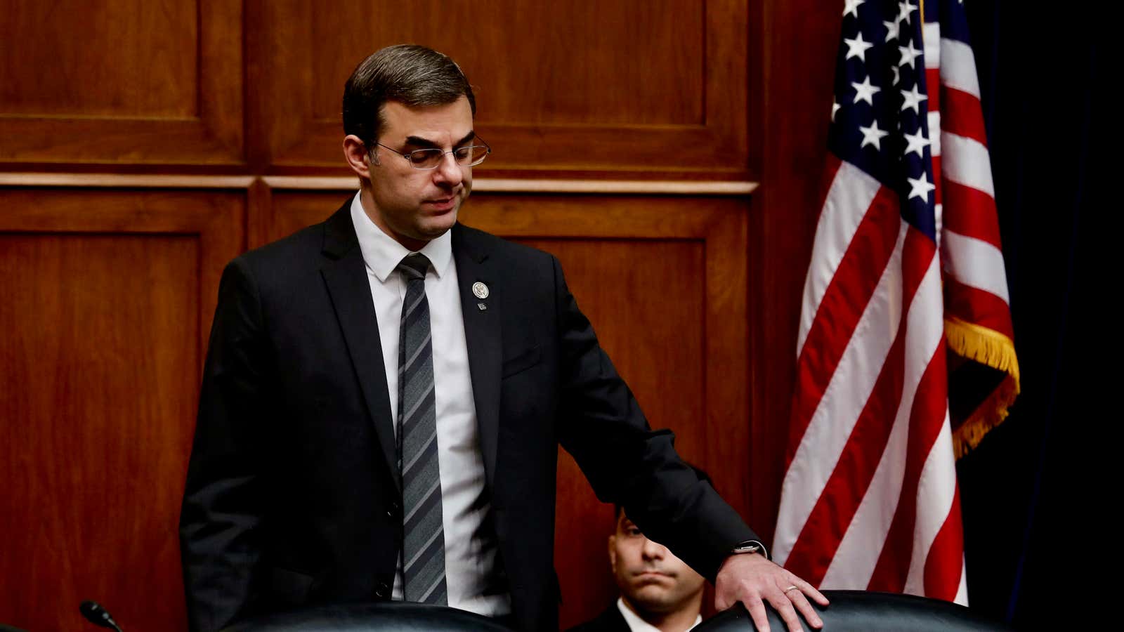 U.S. Representative Justin Amash (R-MI), who recently tweeted his view that the Mueller report on Russia showed that President Trump had obstructed justice, arrives for a House Oversight Committee Hearing on Capitol Hill in Washington, U.S. May 22, 2019.  REUTERS/Jonathan Ernst – RC18045CD470