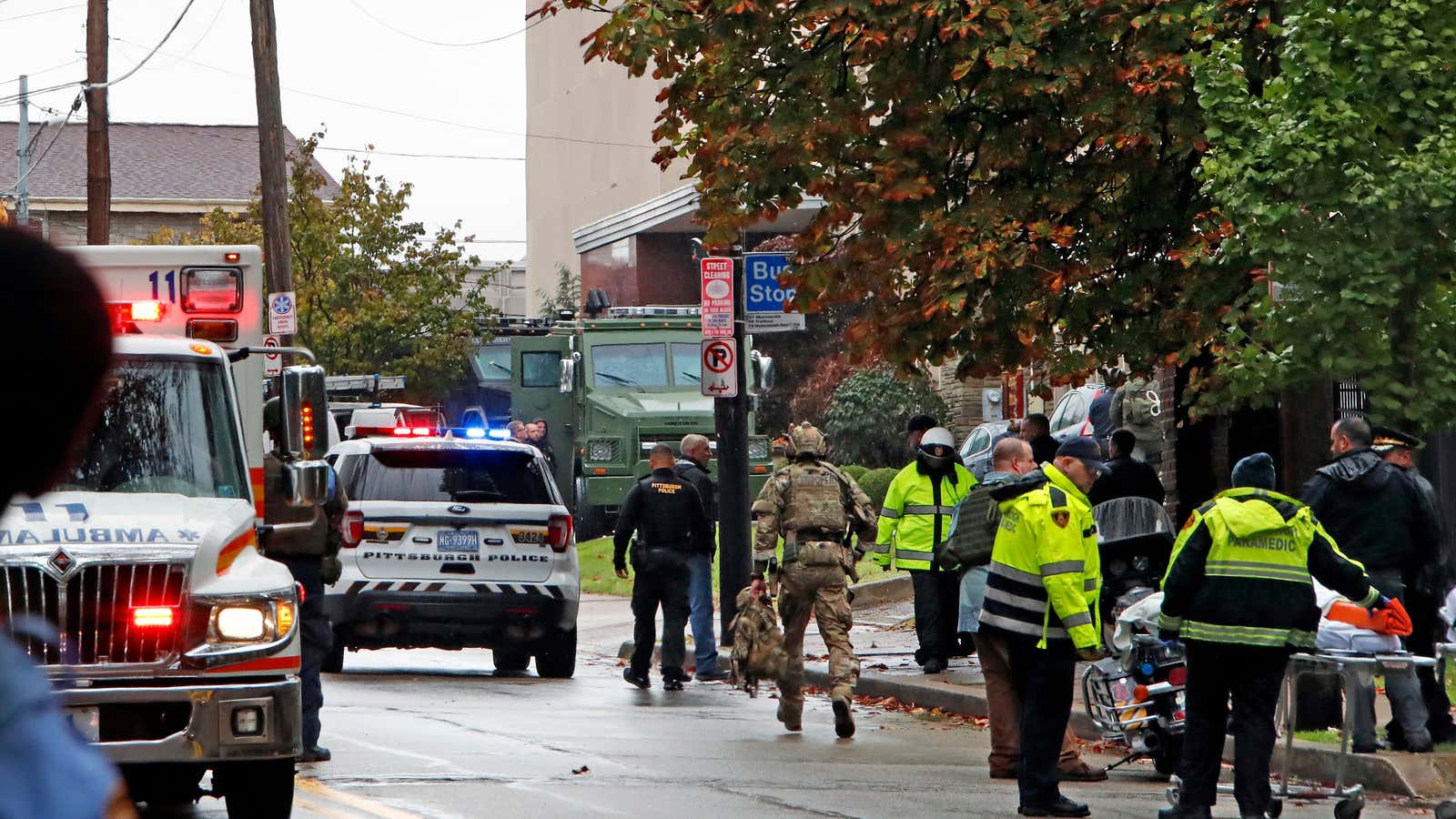 The site of the shooting.