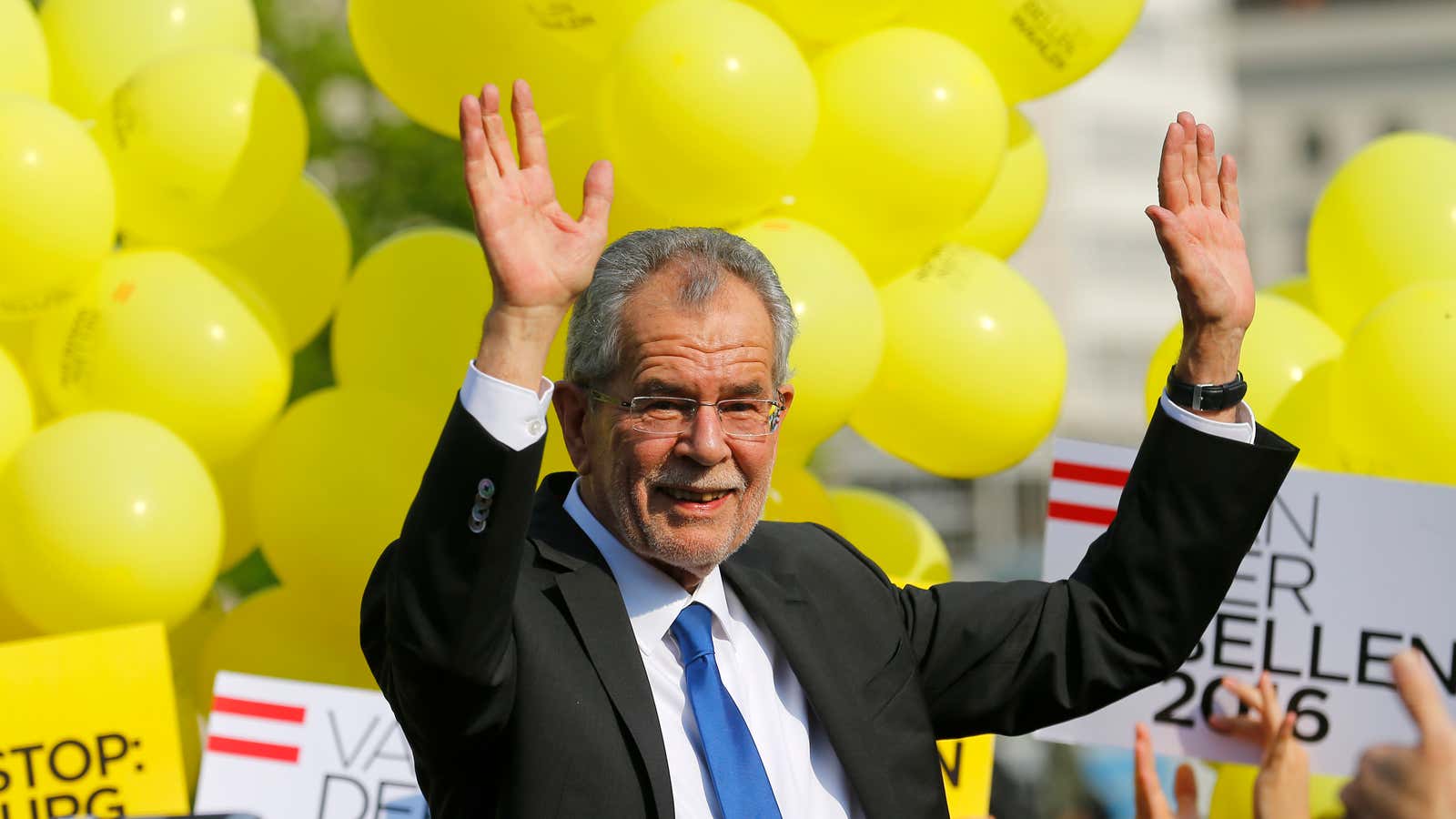 Alexander Van der Bellen  beat the far right—just about.