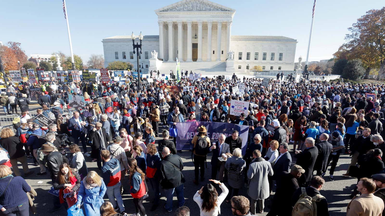 The Supreme Court  heard arguments on a case that could overturn Roe v. Wade.