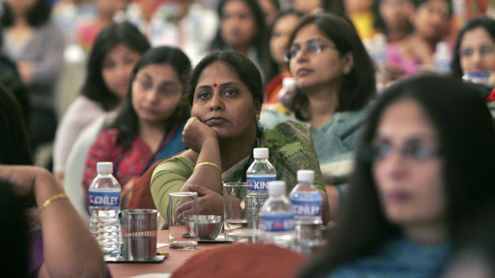 IBM employees at a company event in Bangalore.