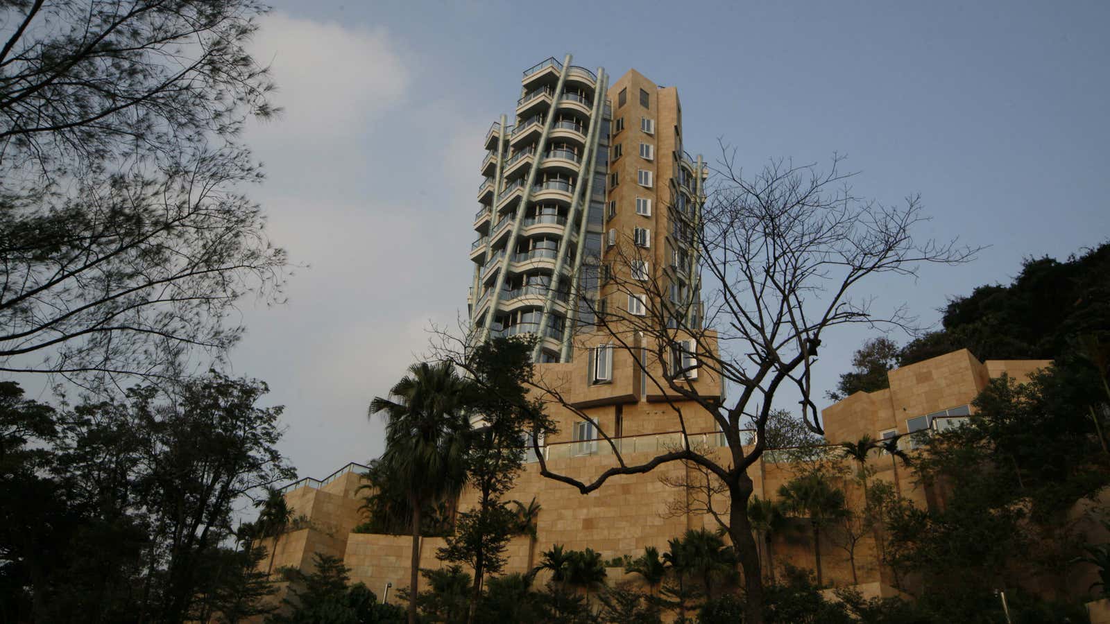 Cloudy outlook: An apartment in this building sold for nearly $60 million last month.