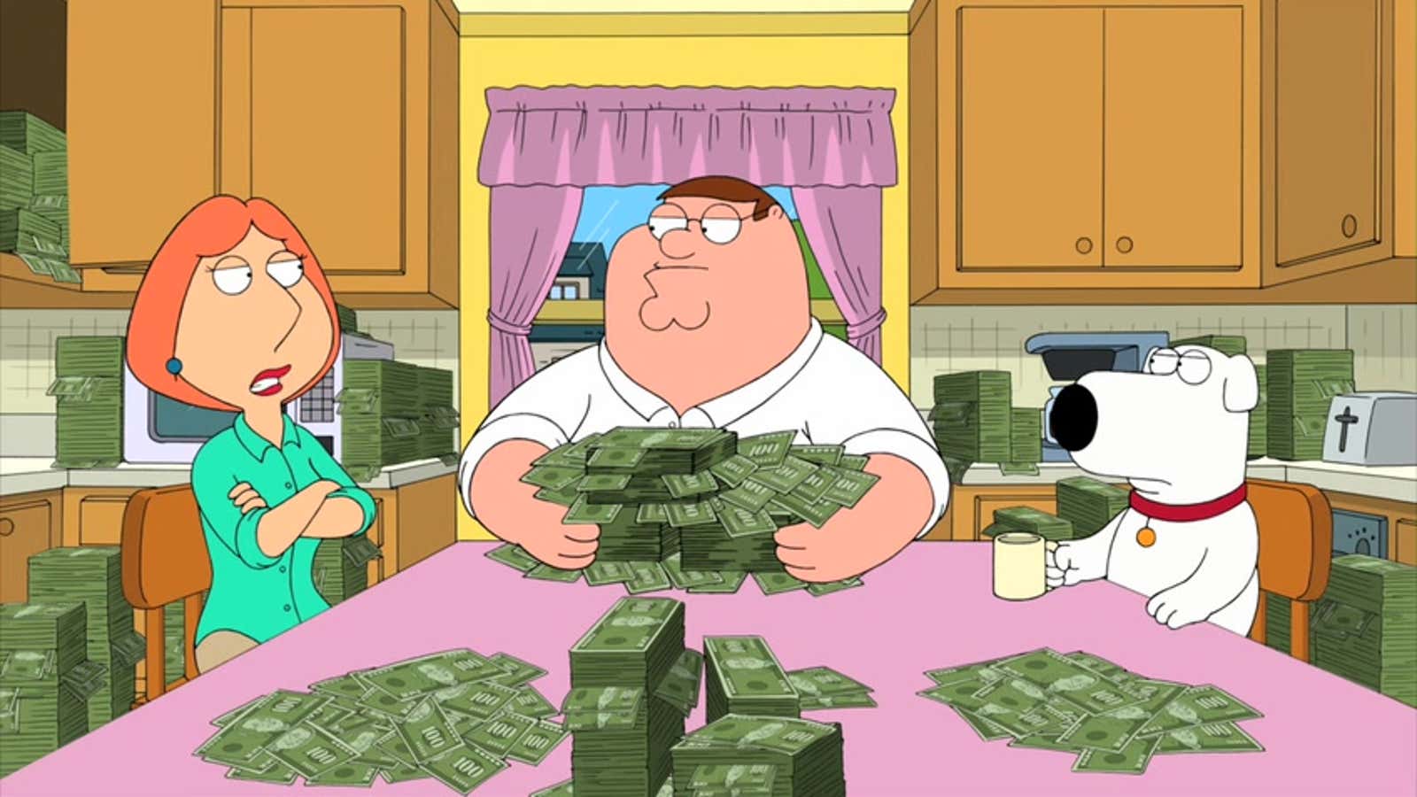 Since when did you start trusting Peter Griffin’s financial advice?