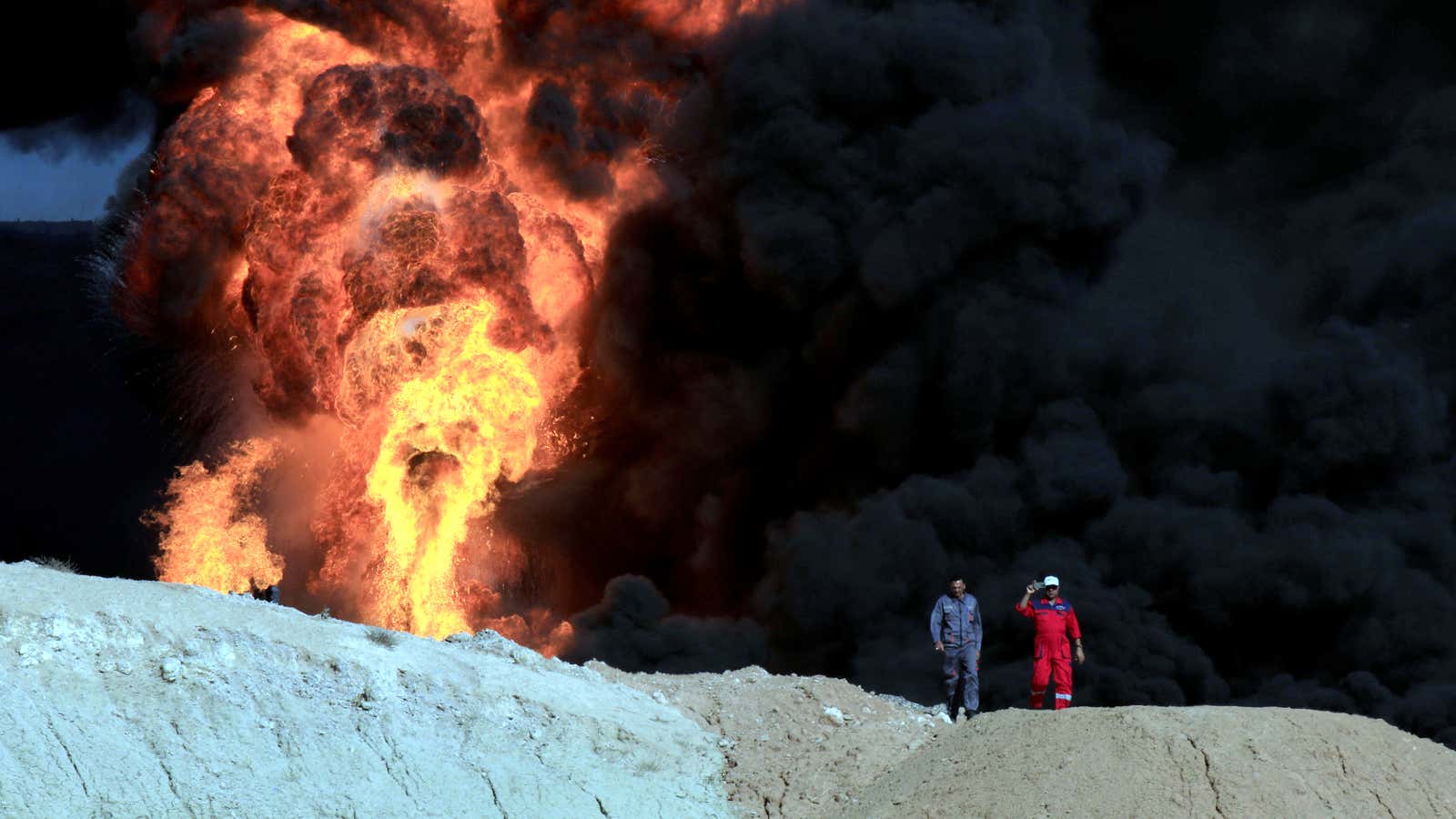 A messy hand-over outside Kirkuk.