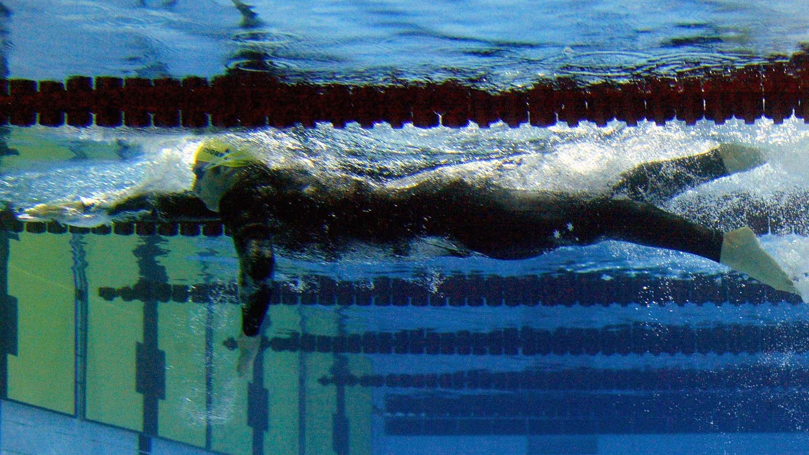 Swimmers getting mugged wasn’t a thing back when Ian Thorpe was  swimming for Australia.