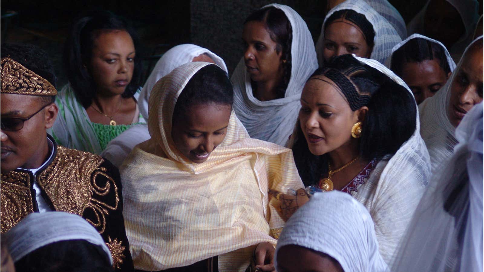 A real Eritrean wedding in Asmara. One man to one woman.