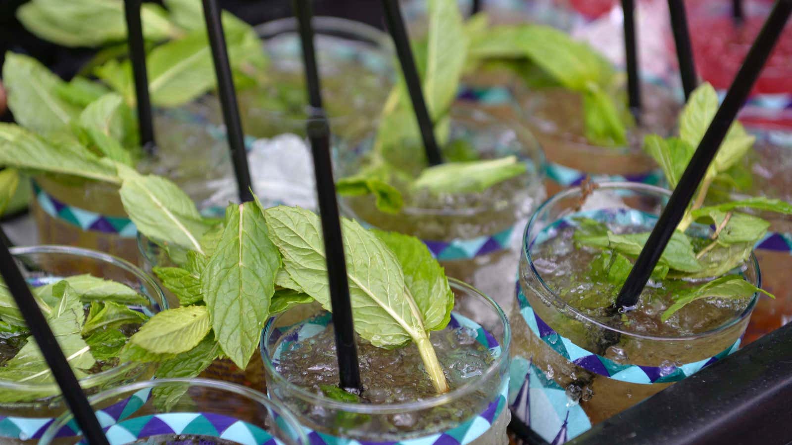 The most complicated part about making a mint julep is the ice.