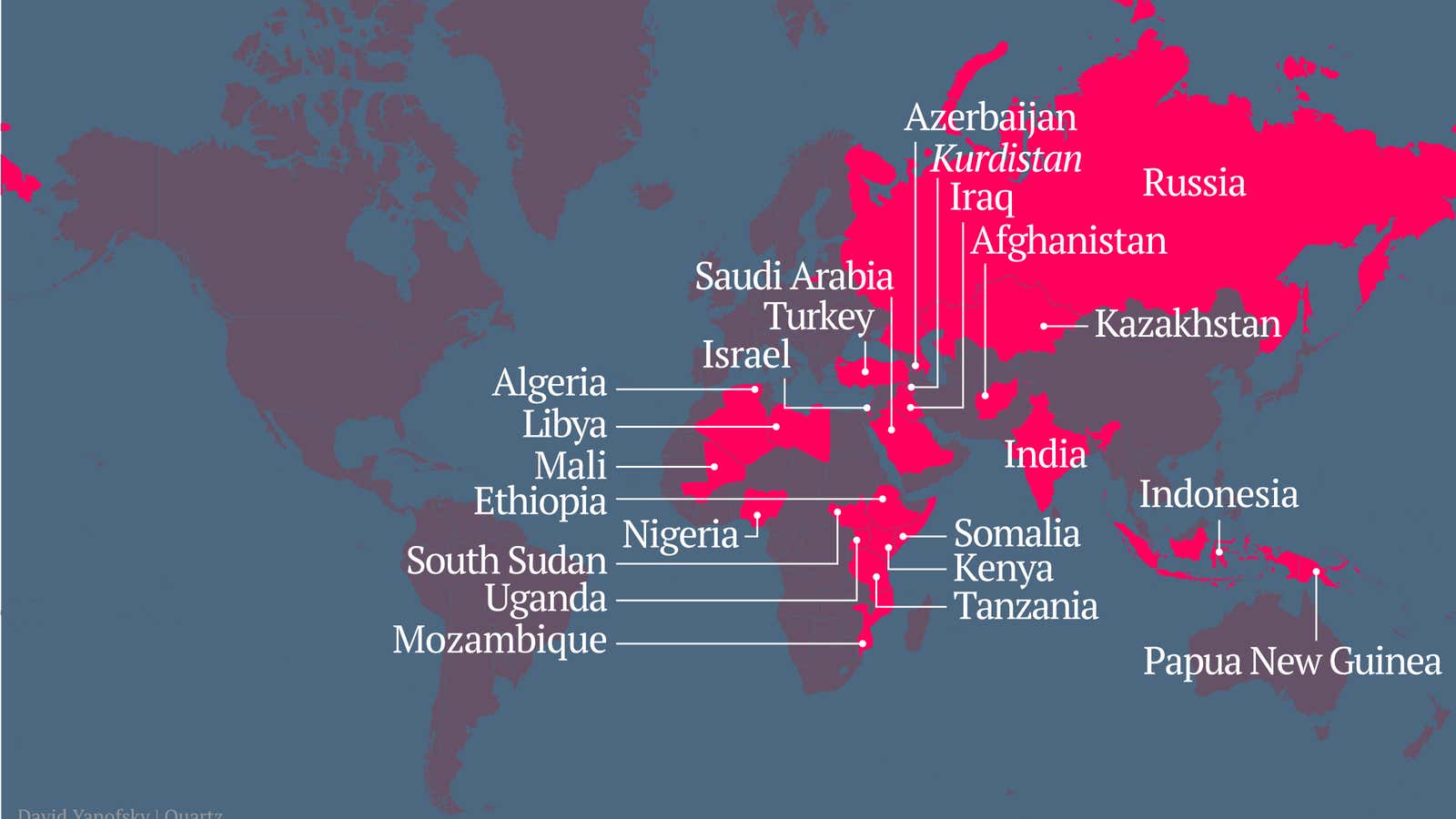 24 resource-producing places that could be the next Algeria