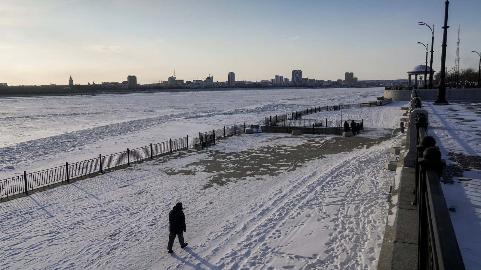 An unpleasant find along Amur river.