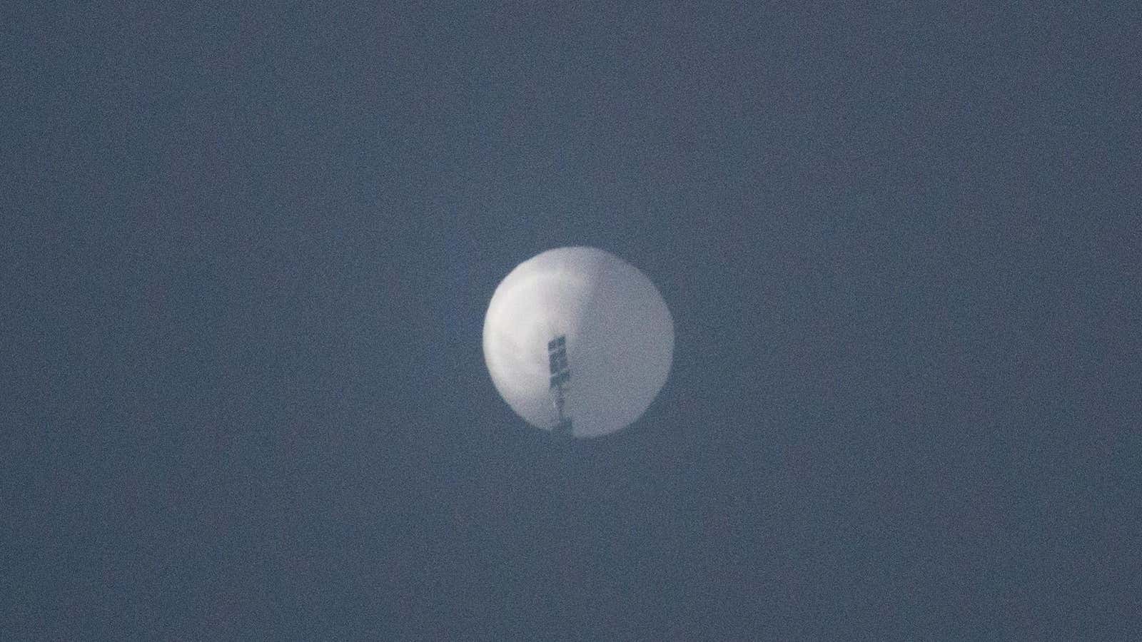 The spy balloon flew over Billings, Montana.