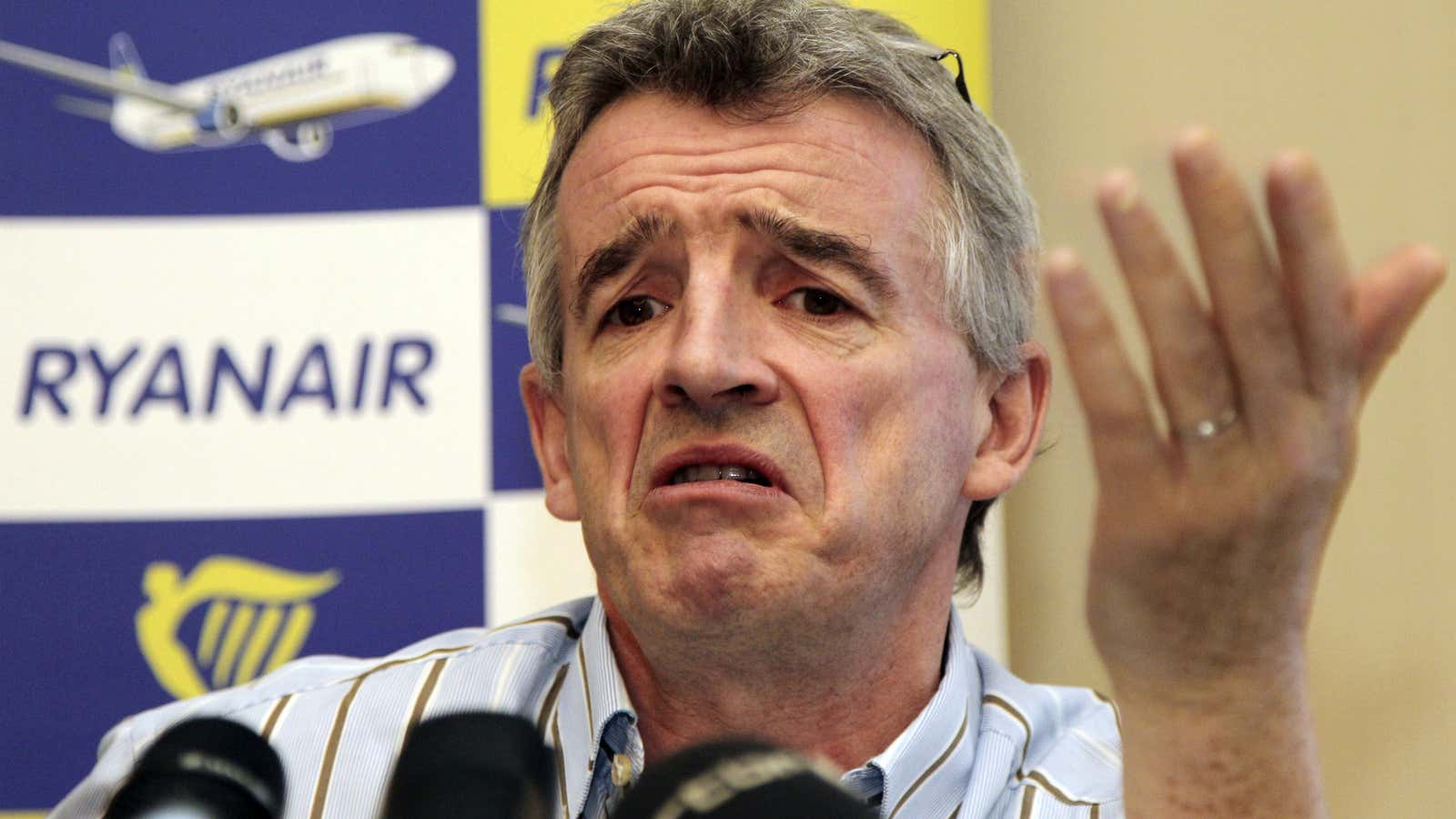 Ryanair boss Michael O’Leary wants to “eliminate some of this negative chat.”