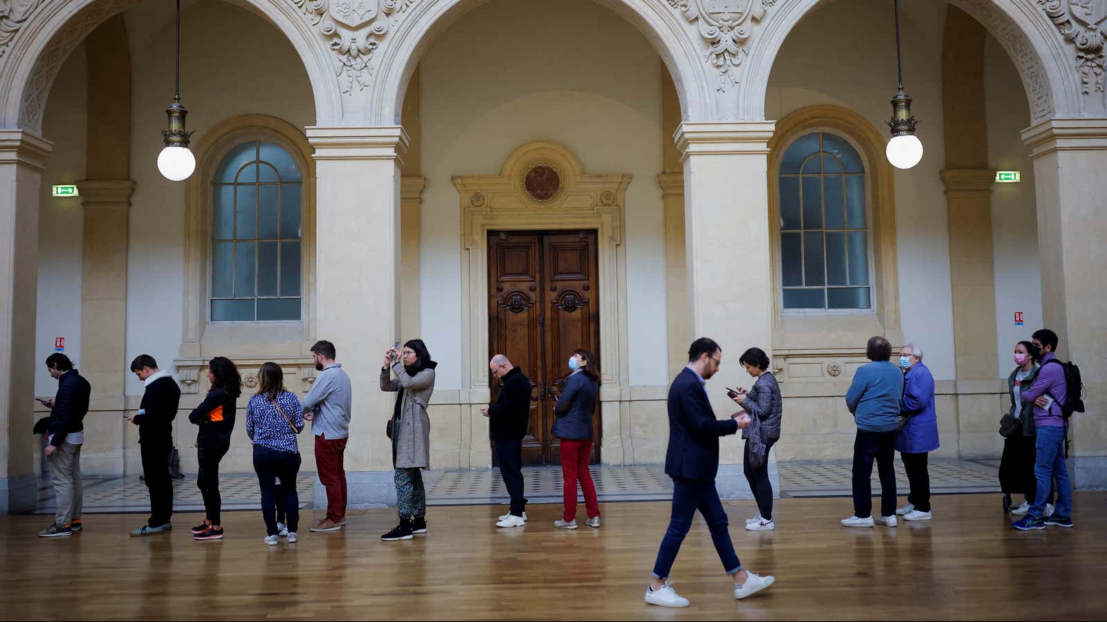 French voters chose Macron.