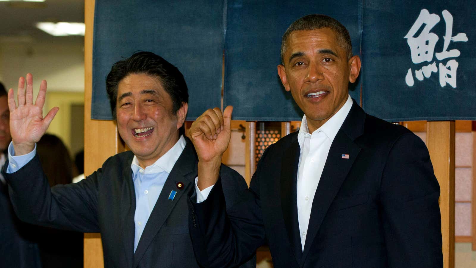 Obama dreams of sushi.