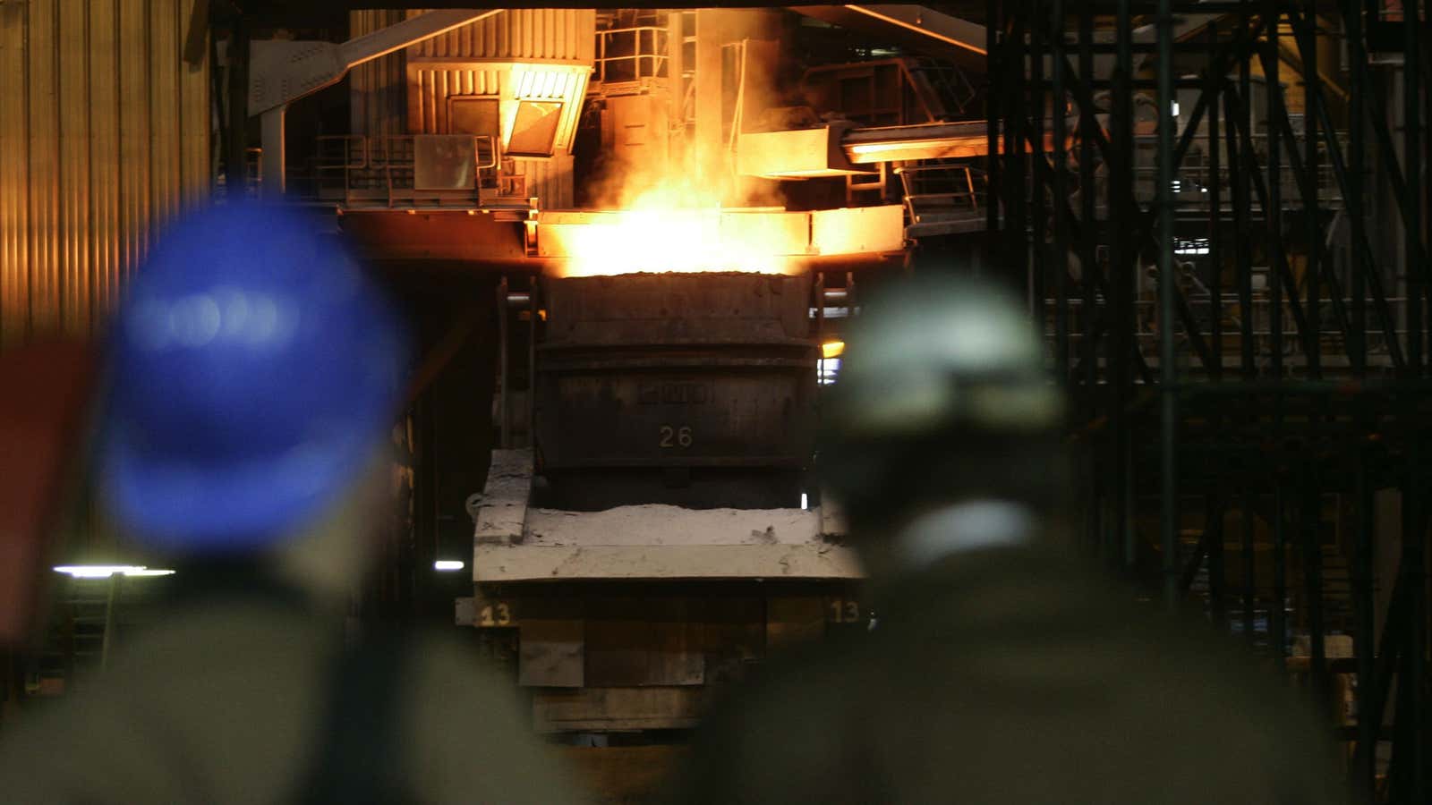 Watching and hoping steel demand will pick up in 2013.