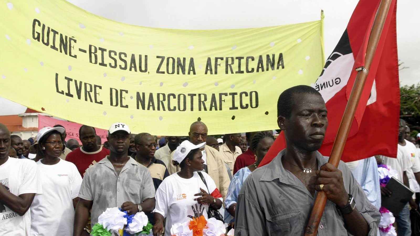 Bissau-Guineans have long protested the menace of drug trafficking in their country