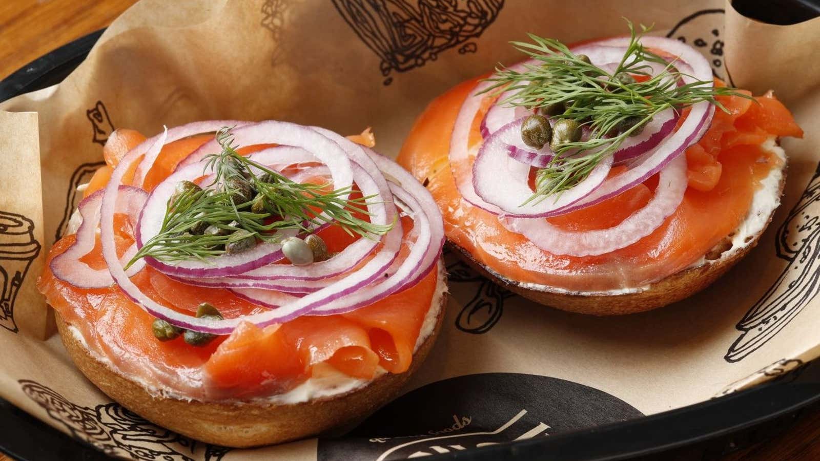 These bagels are huge in Japan.