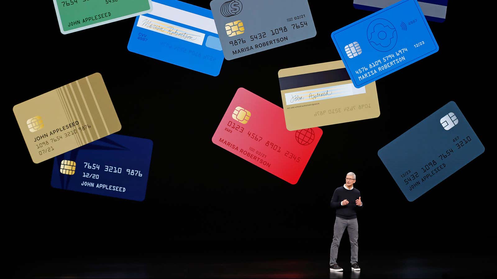 Tim Cook may have this many credit cards himself.