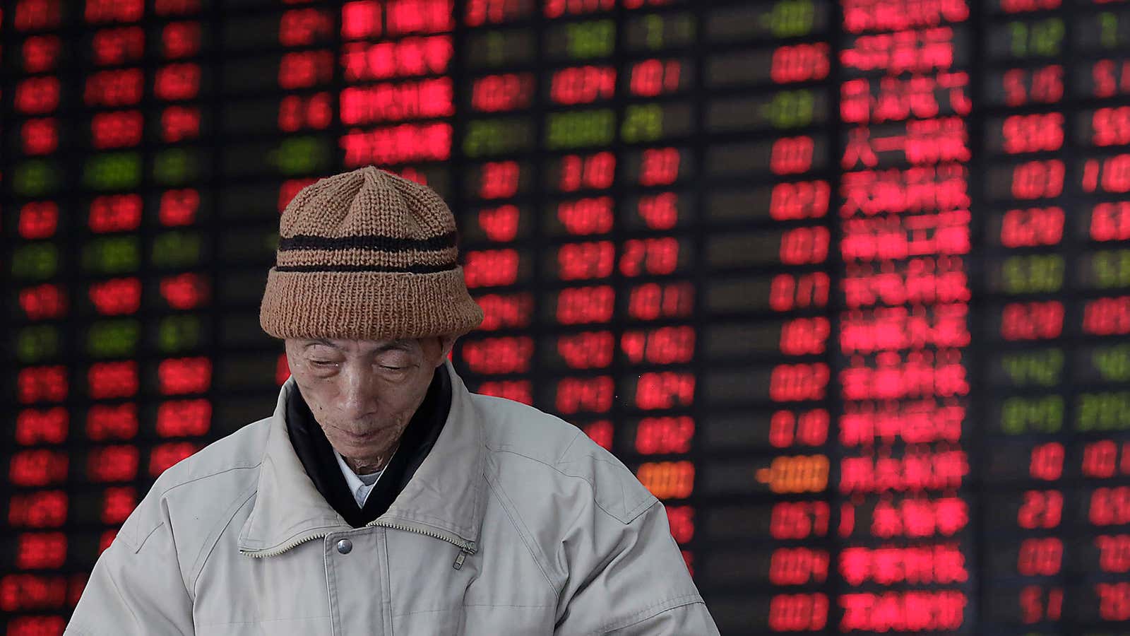 Mainland Chinese investors feel a little down right now.