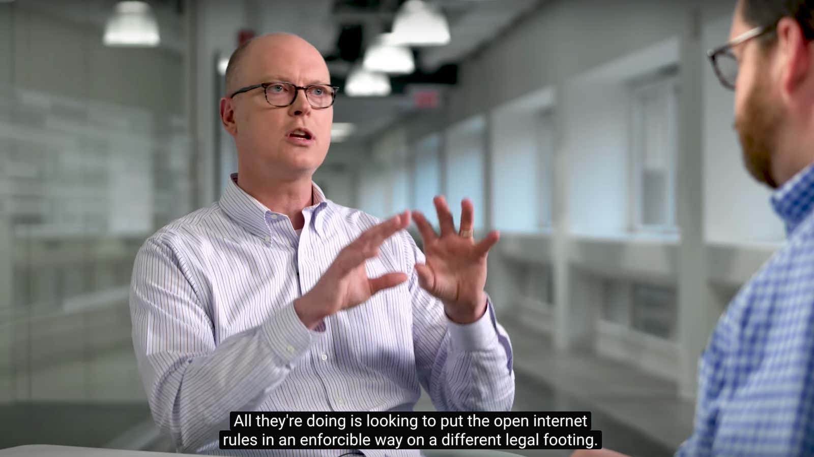 Craig Stillman, Verizon’s general counsel, discusses the company’s support for net neutrality.