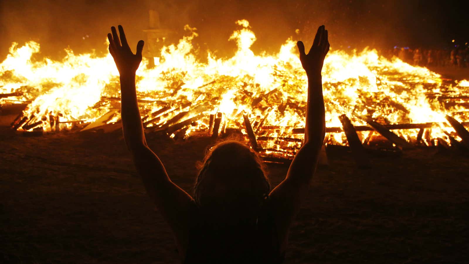 Festivals such as Burning Man can be a source of modern ecstatic experiences.