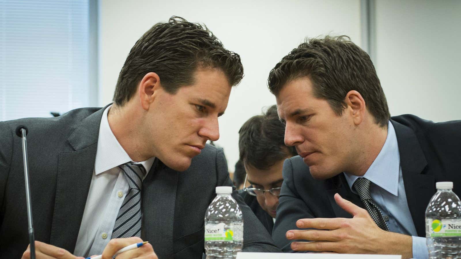 Brothers Cameron and Tyler Winklevoss, cofounders of the Gemini cryptocurrency exchange.