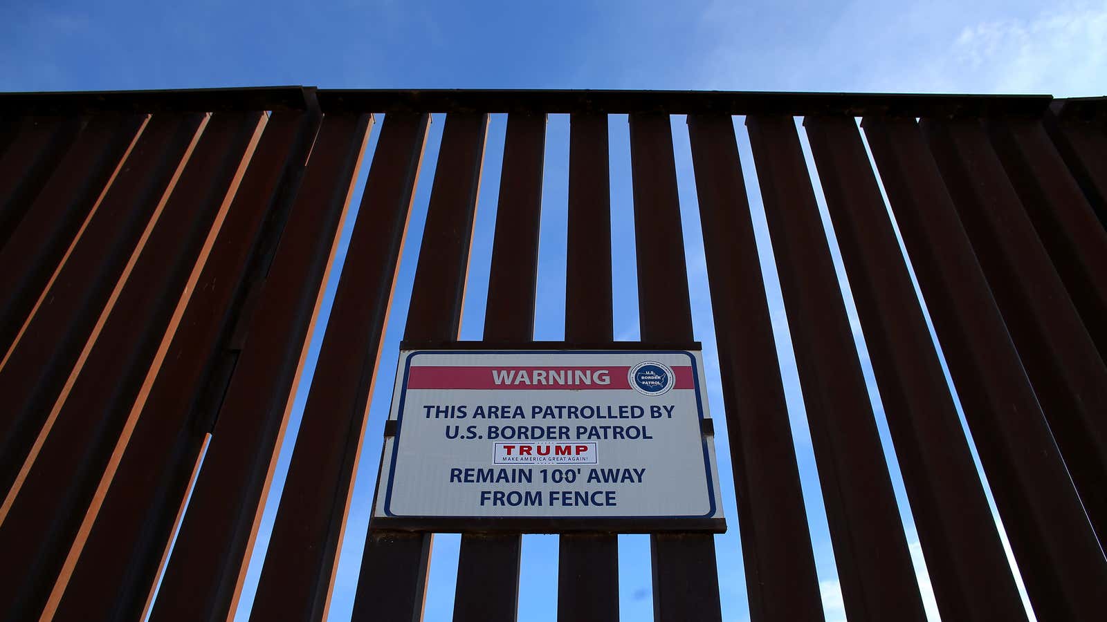 Putting the Trump stamp on US border policy.