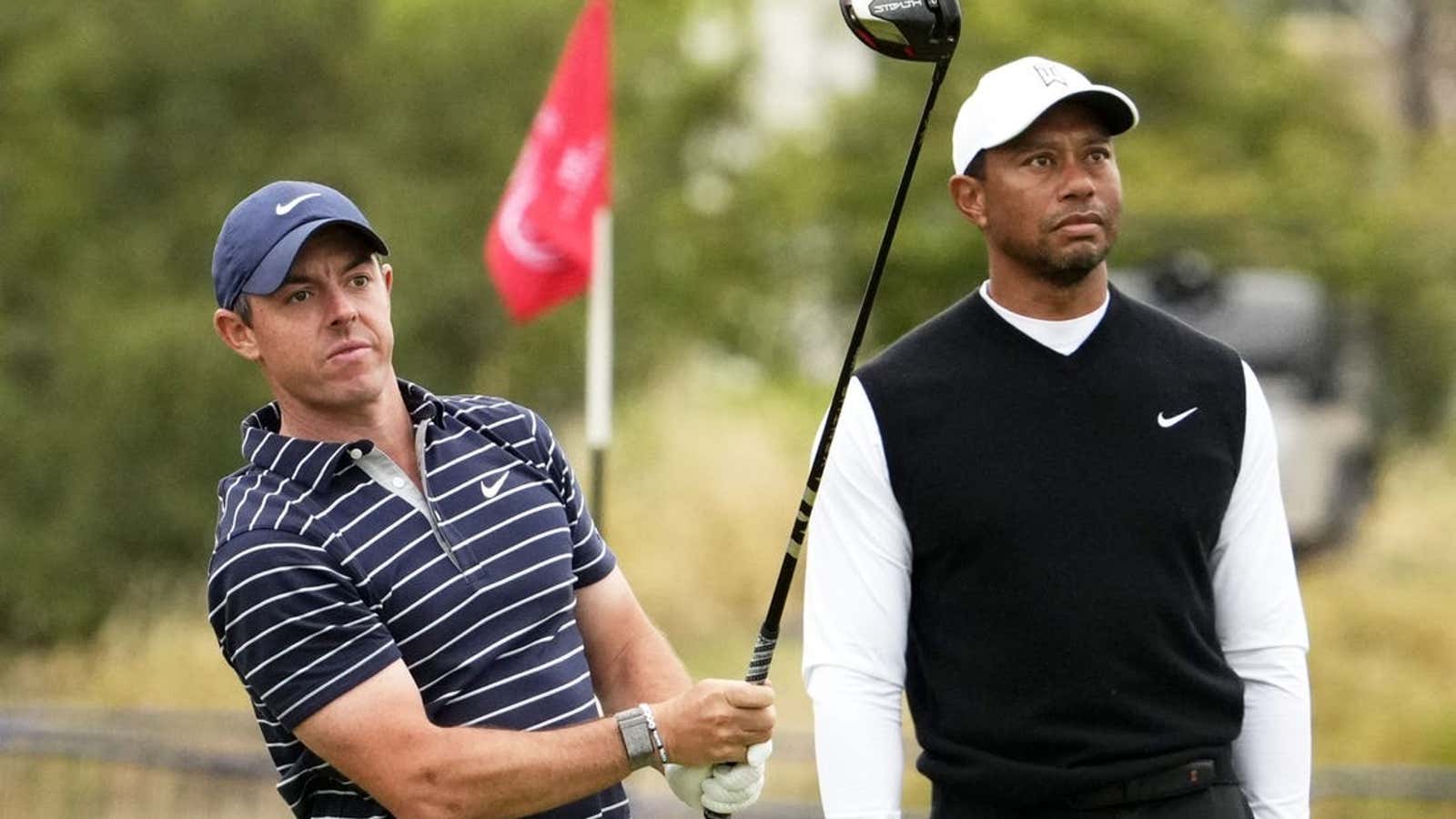 Image for Report: PGA Tour rewards loyalty of Tiger Woods, Rory McIlroy