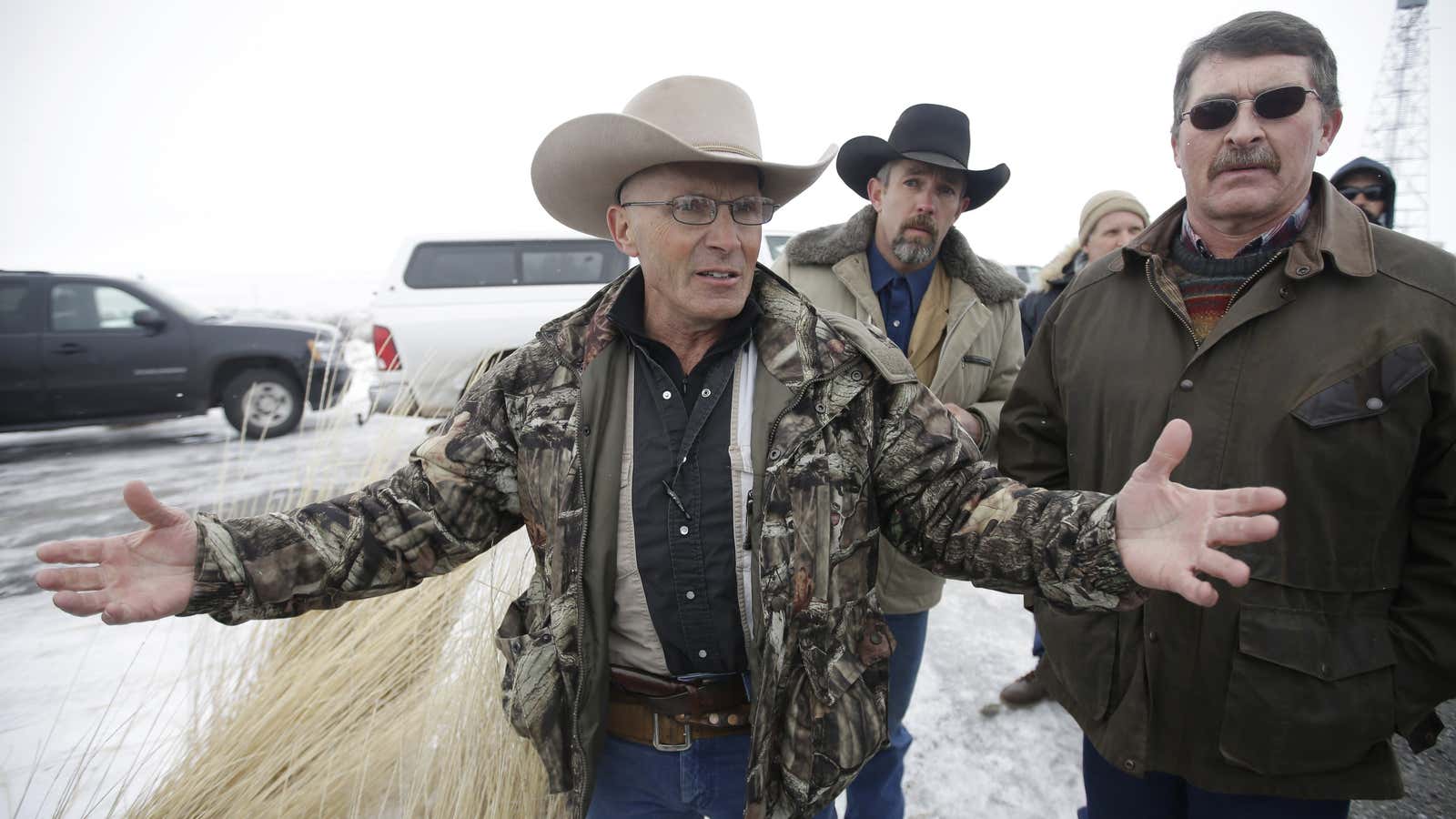 Robert “LaVoy” Finicum at the Malheur National Wildlife Refuge in Oregon.