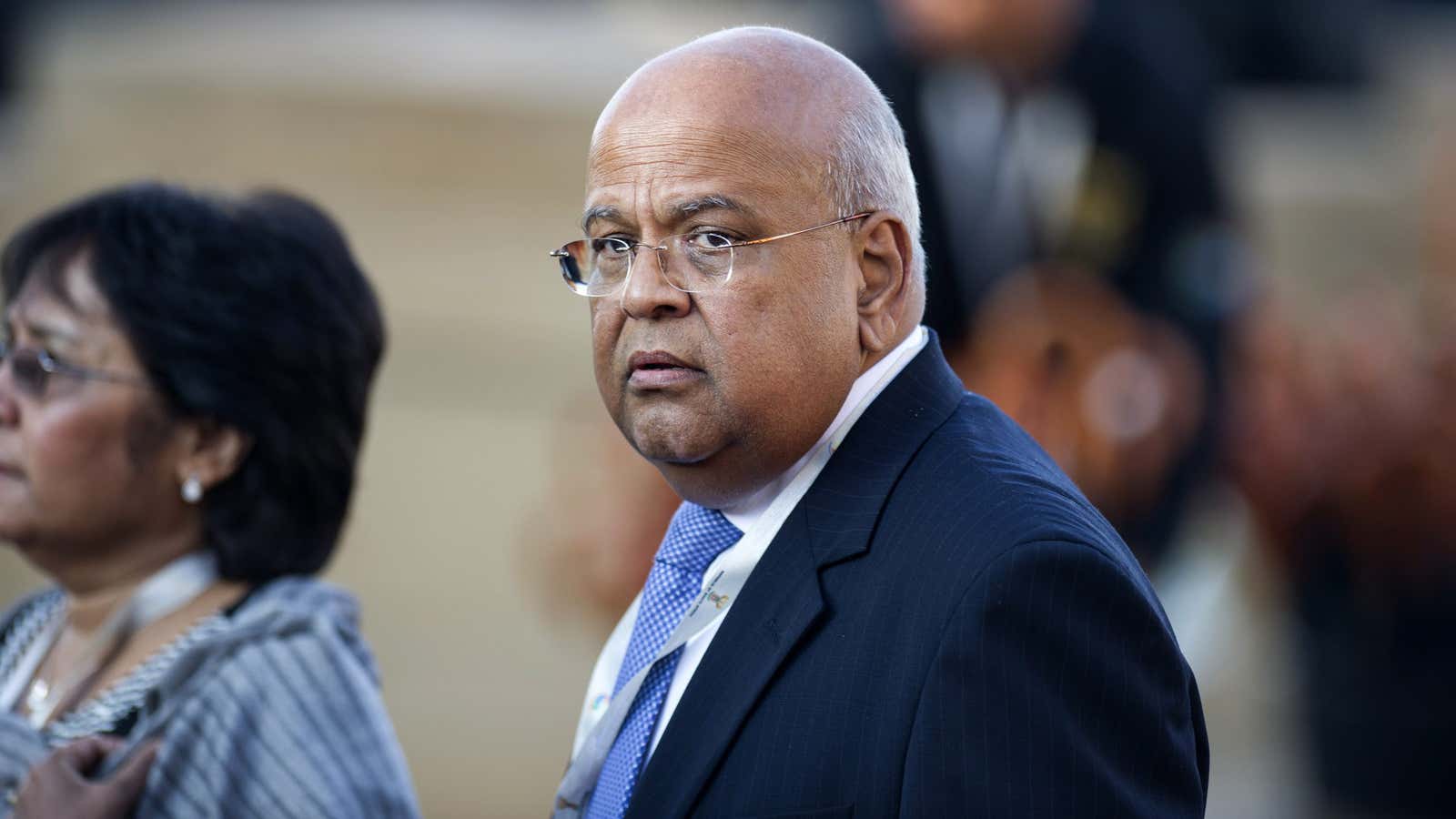 South African finance minister Pravin Gordhan.