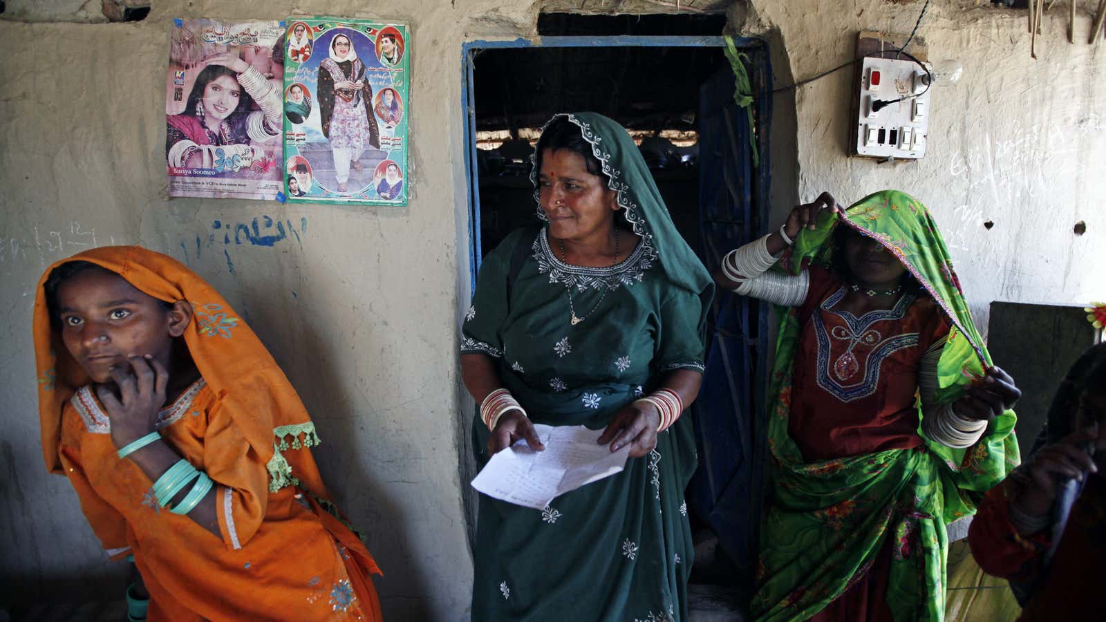 A camp for freed bonded laborers in Pakistan.