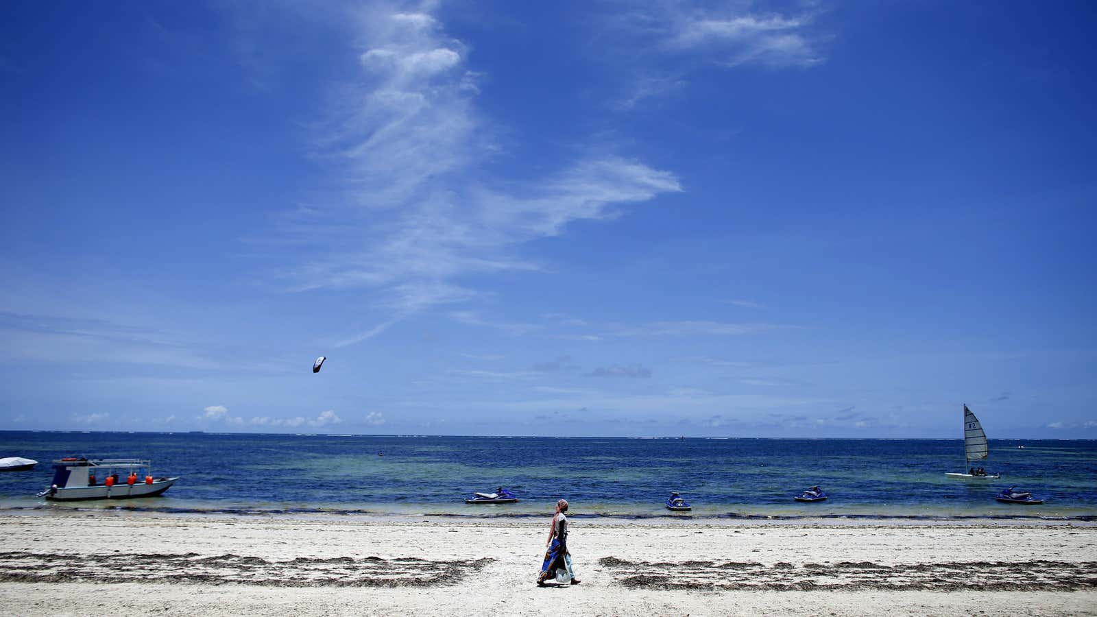 Sun and sky along Kenya’s coastline.