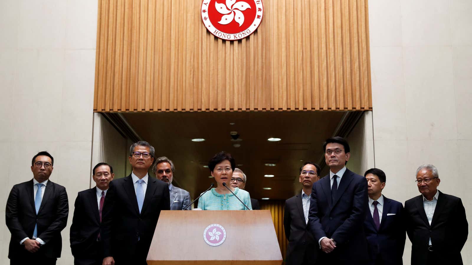 Hong Kong’s “old seafood” government.