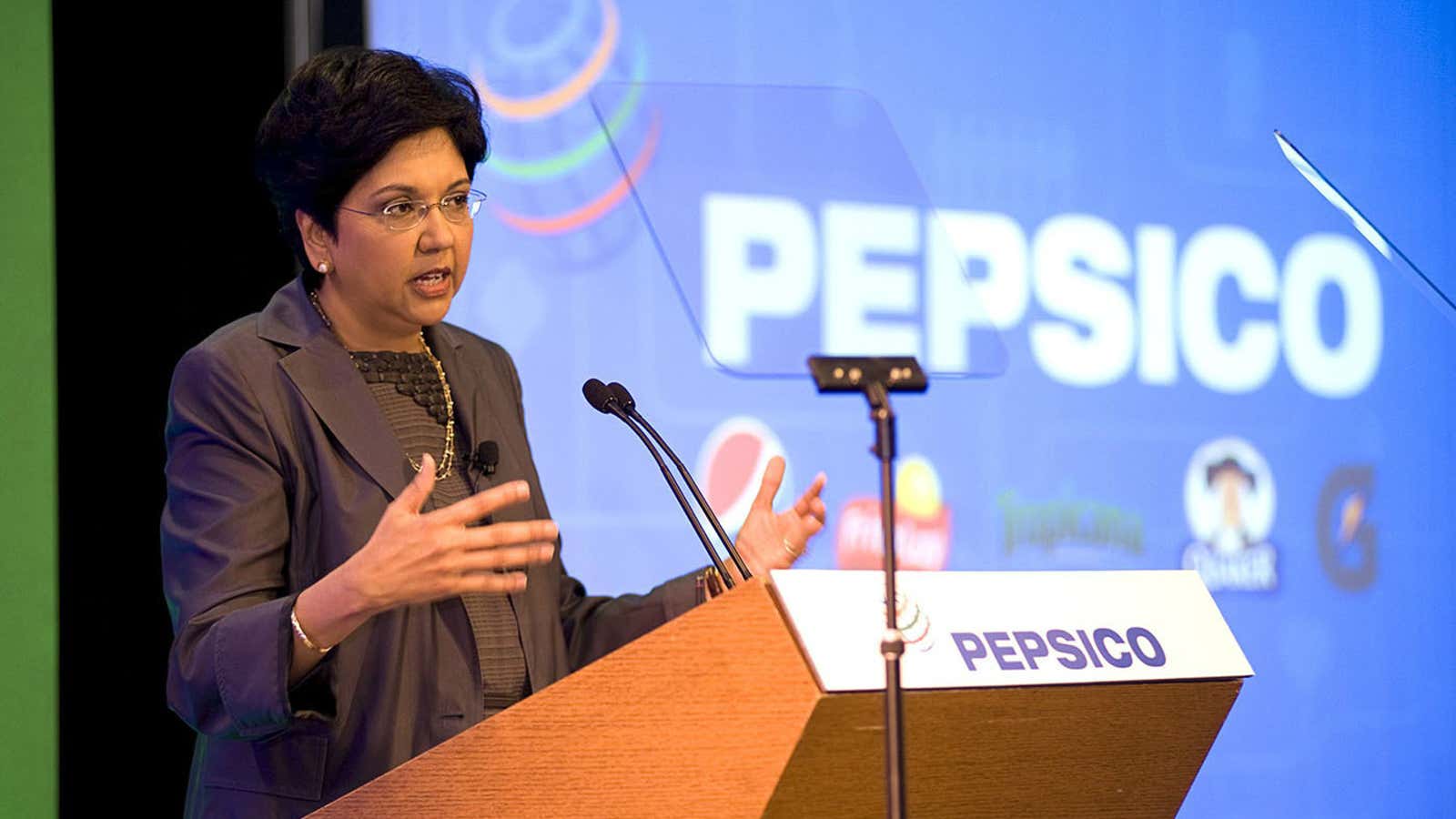 PepsiCo CEO Indra Nooyi has reduced the company’s reliance on soft drinks.