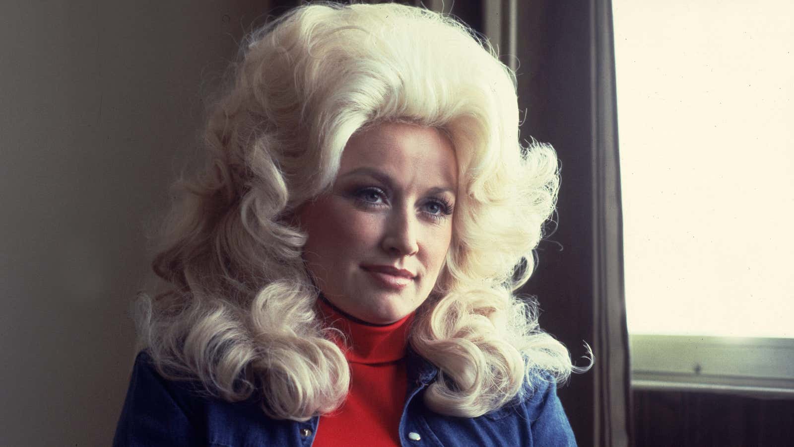 Dolly Parton, in 1977, four years after quitting the Porter Wagoner show.