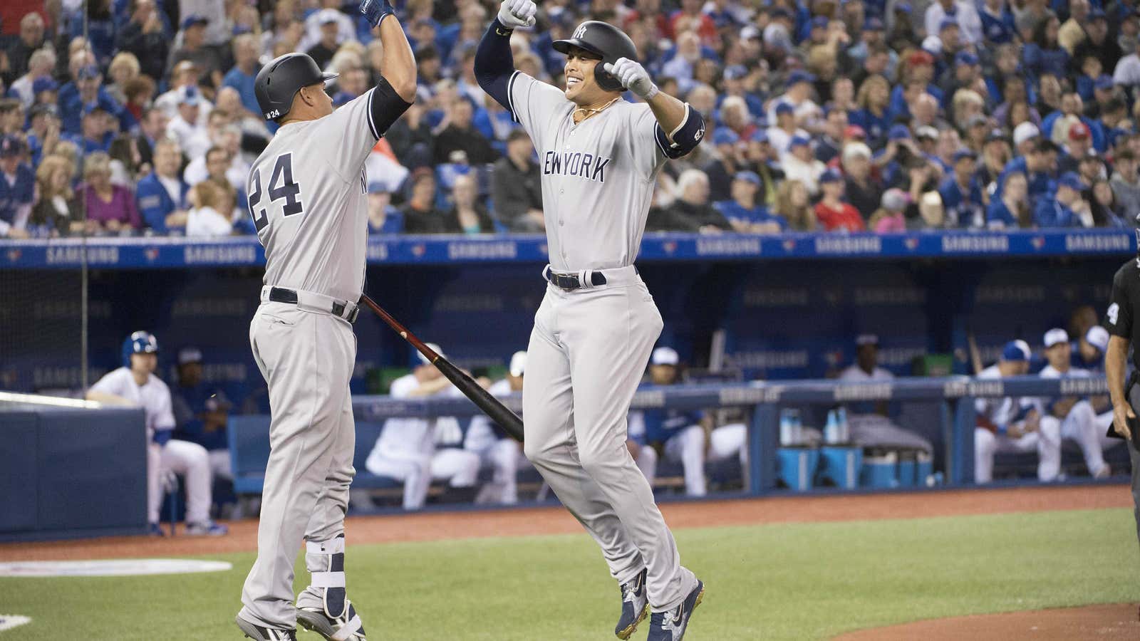 High-fives all around.