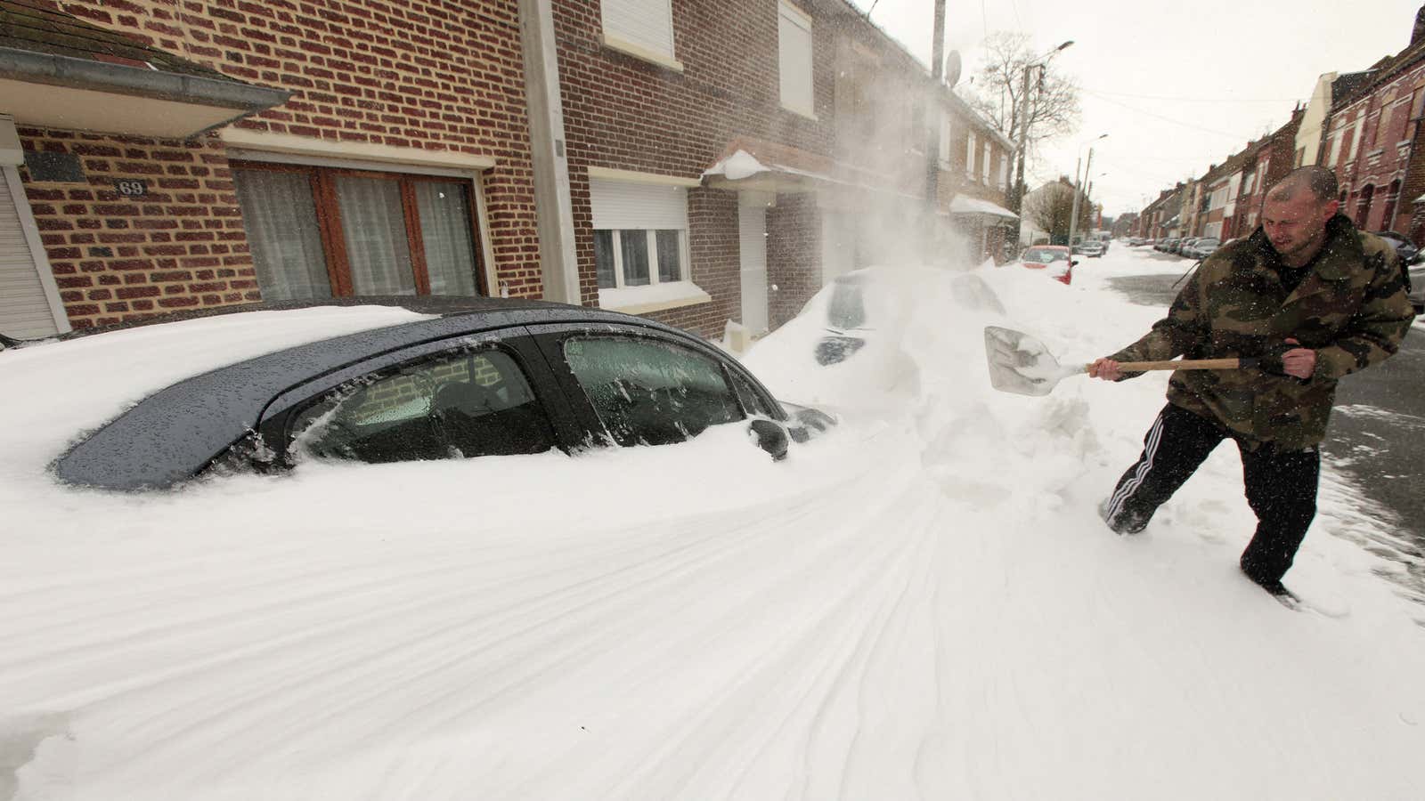 A good sign for shovel sales.