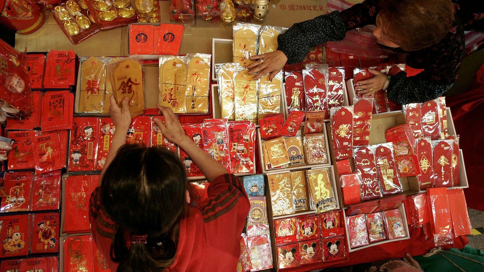 Chinese New Year “red envelopes” are going digital.