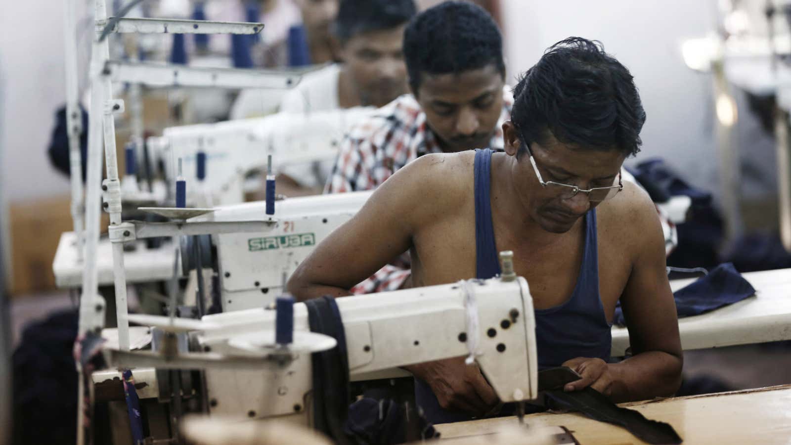 Stitching ties.